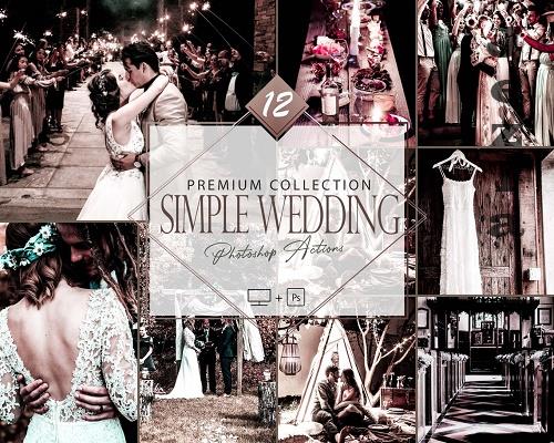 12 Simple Wedding Lightroom Presets, Rustic Mobile Preset Vintage Moody Desktop