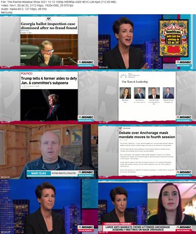 The Rachel Maddow Show 2021 10 13 1080p WEBRip x265 HEVC LM