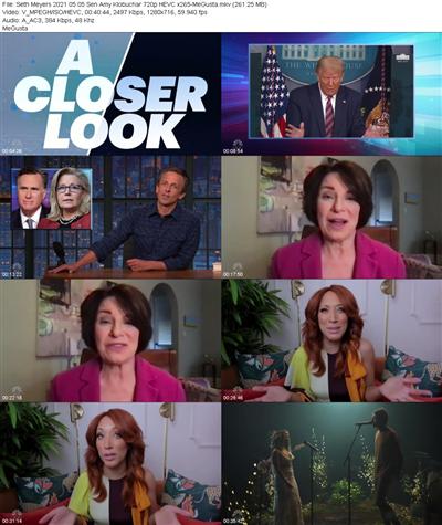 Seth Meyers 2021 05 05 Sen Amy Klobuchar 720p HEVC x265 