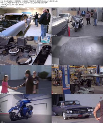 Counting Cars S10E05 Big Fin Caddy 720p HEVC x265 