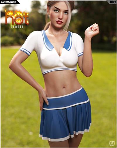 DFORCE HOT TENNIS OUTFIT FOR GENESIS 8 FEMALE(S)