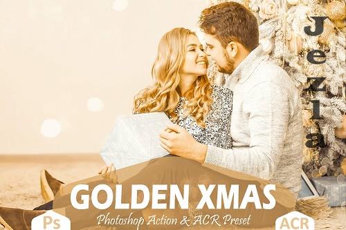 10 Golden Xmas Photoshop Actions And ACR Presets - 1630259