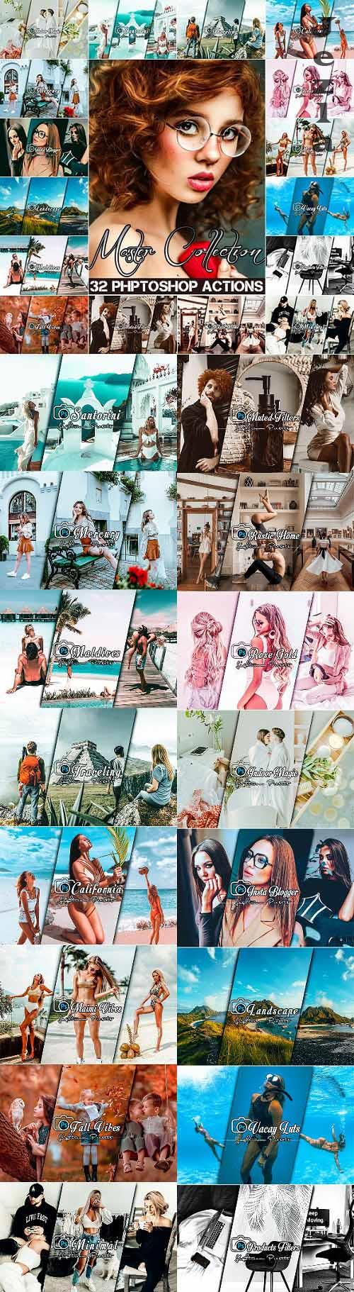 Master Collection 32 Photoshop Actions - 34071238