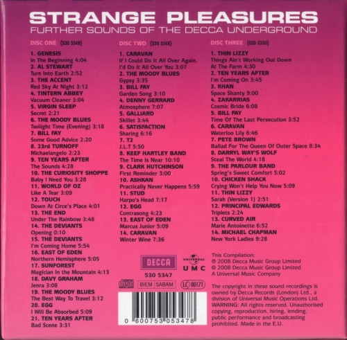 V.A. - Strange Pleasures: Further Sounds of the Decca Underground (1966-75) (Remastered, 2008) Box Set 3CD Lossless