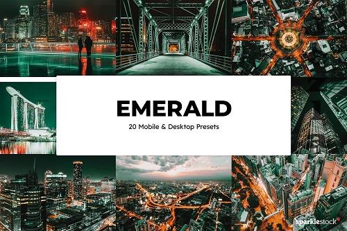20 Emerald Lightroom Presets & LUTs - 6541097