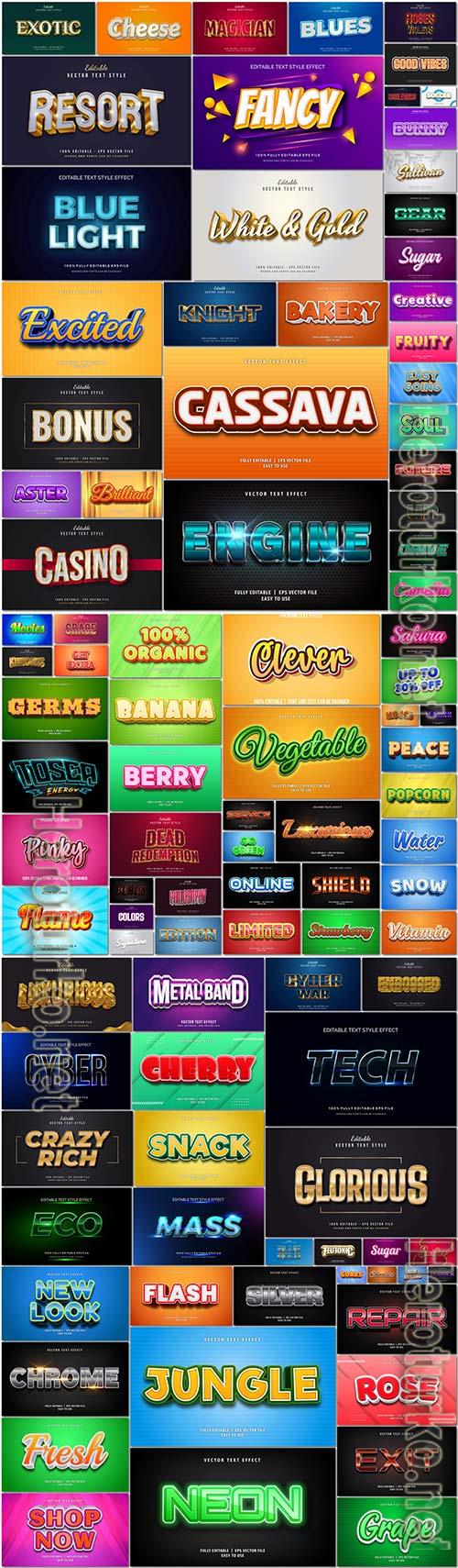 100 Bundle text style effect vector vol 16 100 Bundle text style effect vector vol 16