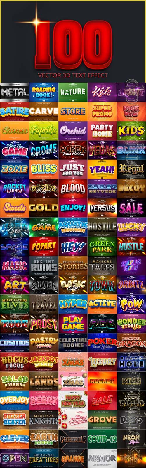 Bundle text style effect vector vol 5 Bundle text style effect vector vol 5