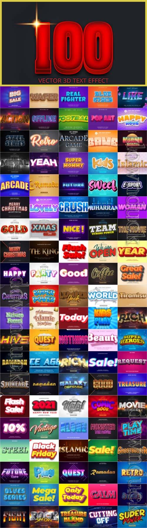 Bundle text style effect vector vol 4 Bundle text style effect vector vol 4