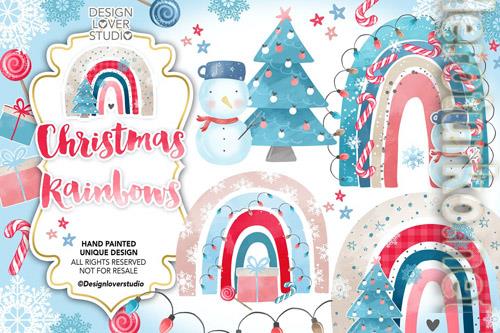 Christmas rainbow design