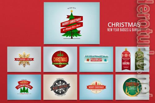 Christmas Badges Banner