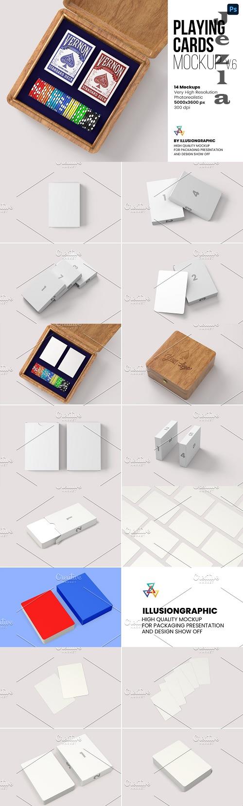 Playing Cards Mockup v.6 - 14 views - 6180962