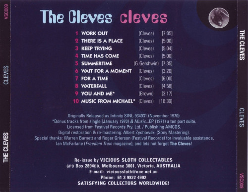 The Cleves - Cleves (1970) (1999) Lossless