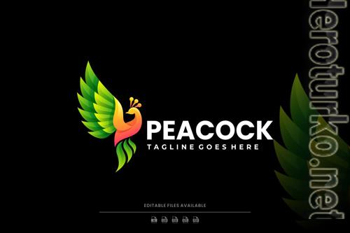 Peacock Gradient Colorful Logo Peacock Gradient Colorful Logo