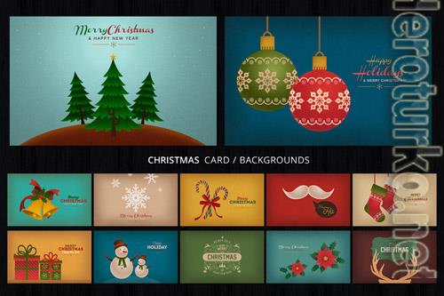 Christmas Cards Backgrounds