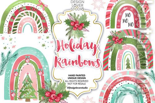 Holiday Rainbow design