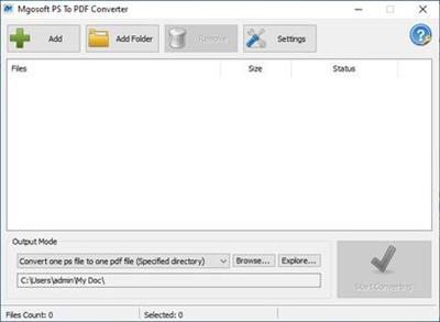 Mgosoft PS To PDF Converter 9.7.0 Portable