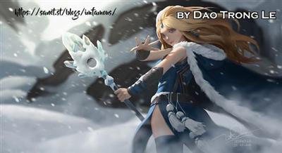 ArtStation   Ice Princess Full video process + Brushes by Dao Trong Le