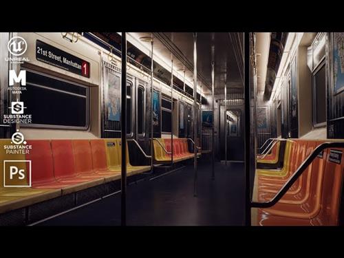Artstation - Creating a metro train interior in Unreal Engine 5