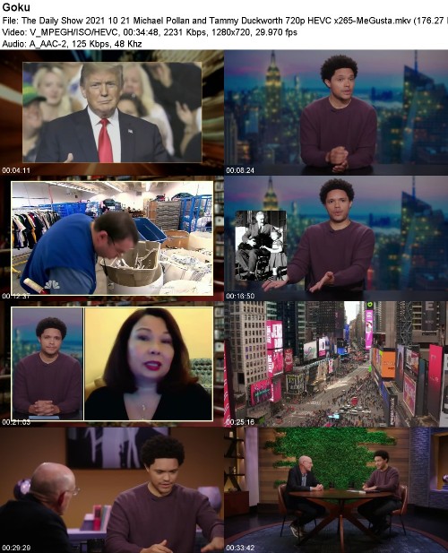 The Daily Show 2021 10 21 Michael Pollan and Tammy Duckworth 720p HEVC x265-MeGusta