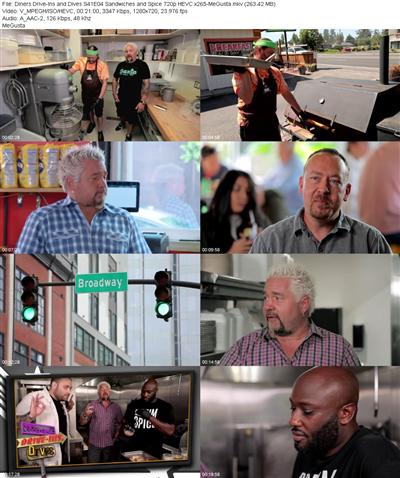 Diners Drive Ins and Dives S41E04 Sandwiches and Spice 720p HEVC x265 