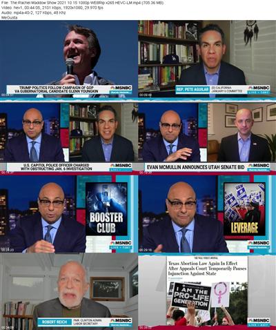 The Rachel Maddow Show 2021 10 15 1080p WEBRip x265 HEVC LM