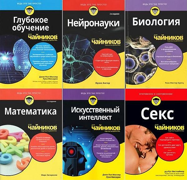 Серия книг "Для чайников" в 118 книгах + 2CD + Видеокурс (2000-2021) PDF, DjVu, mp4