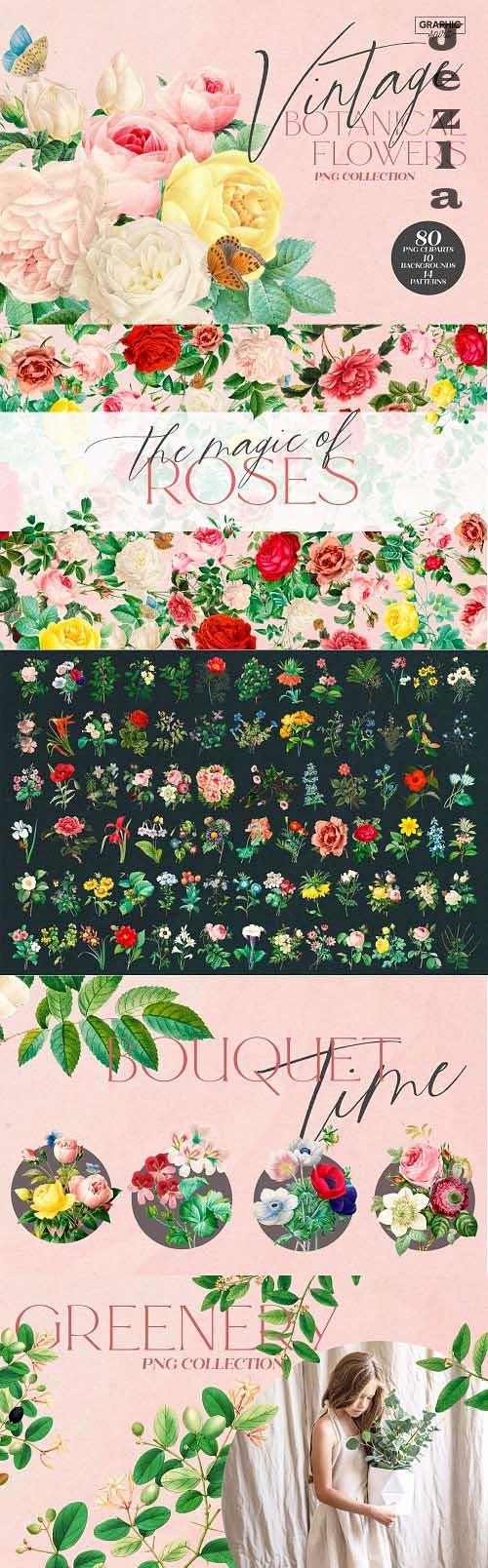 Aesthetic Vintage Flower PNG Clipart - 6221182