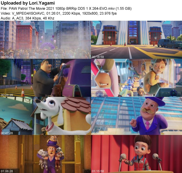 PAW Patrol The Movie (2021) 1080p BRRip DD5 1 X 264-EVO