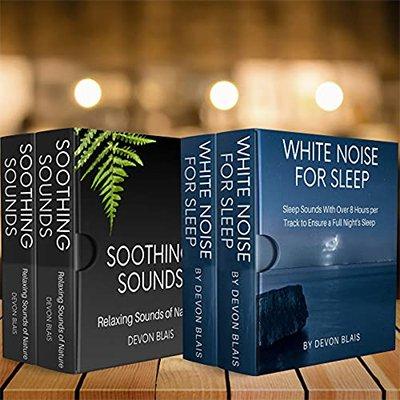 White Noise for Sleep Soothing Sounds Bundle: 2 Books in 1   Sleep Sounds with over 8 Hours per Track (Audiobook)