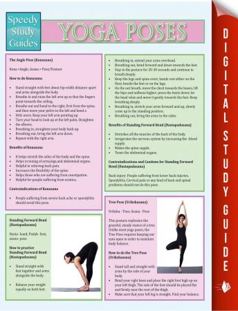 Yoga Poses: Speedy Study Guides