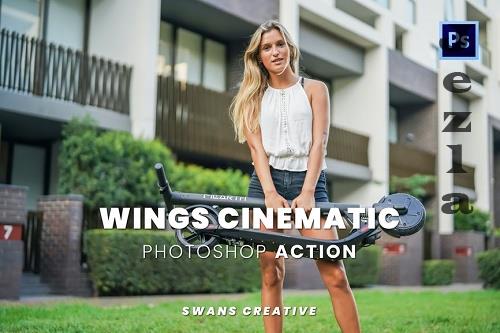 Wings Cinematic Photoshop Action