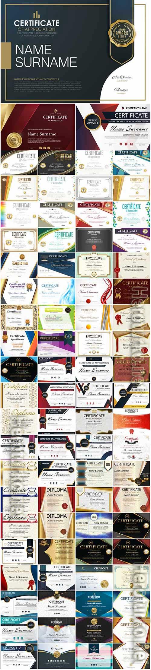 100 Bundle diplomas and certificates in vector vol 1 100 Bundle diplomas and certificates in vector vol 1