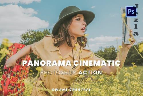 Panorama Cinematic Photoshop Action Panorama Cinematic Photoshop Action