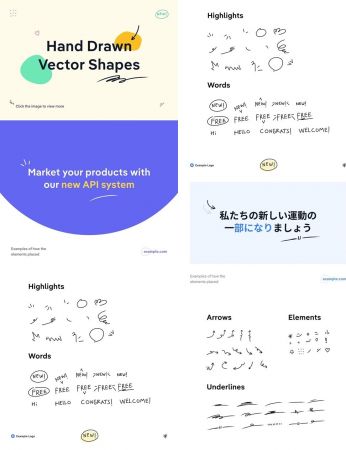 Hand Drawn Vector Shapes