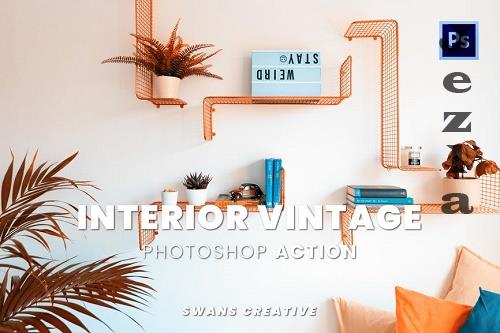 Interior Vintage Photoshop Action