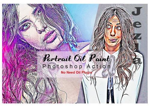 Portrait Oil Paint Photoshop Action - 6608348 Portrait Oil Paint Photoshop Action - 6608348