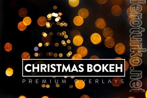 30 Christmas Bokeh Overlay