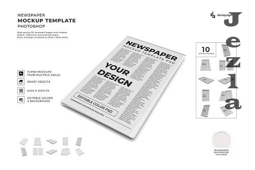 Newspaper Stationery Mockup Template Bundle - 1654218 Newspaper Stationery Mockup Template Bundle - 1654218