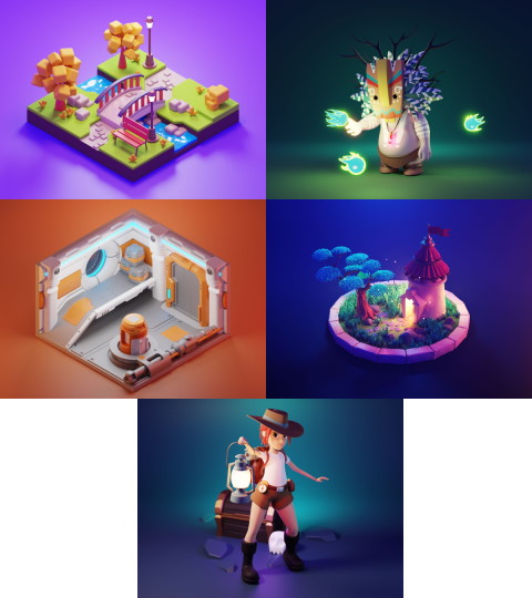 24470f40b570a73712ac4e955792bd91 - 3D Characters and Illustrations in Blender 2.9