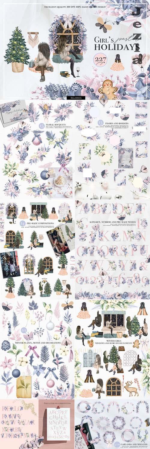 Girl's pastel holidays - 6606740