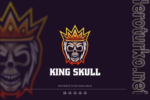 King Skull Sport and E Sports Logo King Skull Sport and E Sports Logo