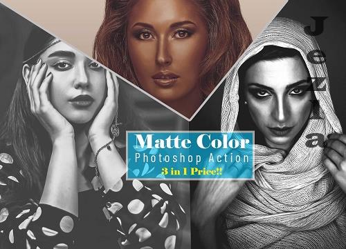 Matte Color Photoshop Action - 6602945