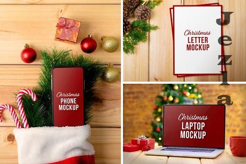 Christmas Device & Letter Mockup Set - X4XJCSU Christmas Device & Letter Mockup Set - X4XJCSU