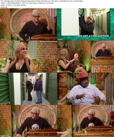 Storage Wars S13E00 Welcome Back Barry Older and Weiss er 720p HEVC x265 