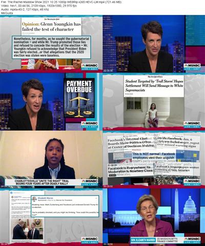 The Rachel Maddow Show 2021 10 25 1080p WEBRip x265 HEVC LM