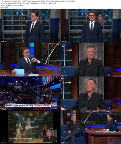 Stephen Colbert 2021 10 25 Bruce Springsteen 720p HEVC x265 
