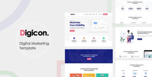 ThemeForest - Digicon v1.0 - Digital Marketing Bootstrap Template (Update: 27 May 20) - 25038319