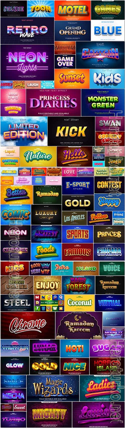 100 Bundle text style effect vector vol 29 100 Bundle text style effect vector vol 29
