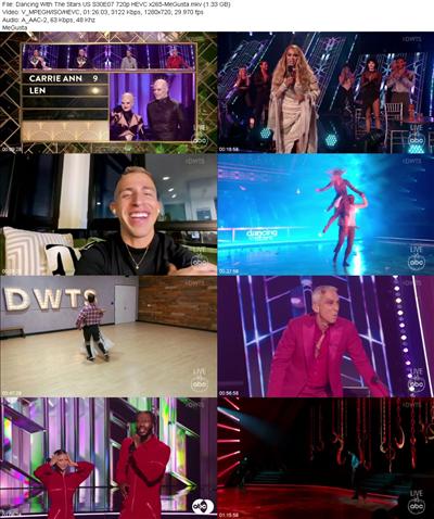 Dancing With The Stars US S30E07 720p HEVC x265 