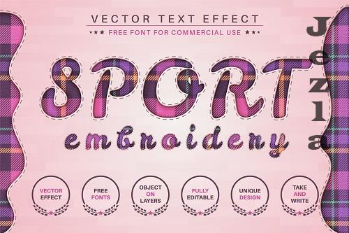 Sewing Master - Editable Text Effect - 6627144